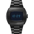 Hamilton Hamilton American Classic PSR Digital 74 H52404131  H52404131 кварцевые мужские часы  антрацитовый циферблат, браслет нержавеющая сталь с pvd-покрытием — вид спереди