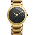 Rado Rado Centrix Diamonds R30528713  R30528713 кварцевые женские часы  черный циферблат, браслет нержавеющая сталь с pvd-покрытием — вид спереди
