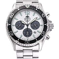 Orient Orient Chronograph RA-TX0203S  RA-TX0203S кварцевые мужские часы  белый циферблат, браслет нержавеющая сталь — вид спереди