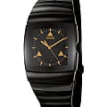 Rado Rado Sintra R13724172  R13724172 кварцевые мужские часы  черный циферблат, браслет сталь + керамические вставки — вид спереди