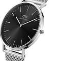 Daniel Wellington Daniel Wellington Classic Mesh Onyx DW00100629  наручные мужские часы фото под углом.