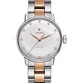 Rado Rado Coupole Classic Automatic Diamonds R22862742 Classic R22862742 механические женские часы  серебристый циферблат, браслет сталь + ceramos™ — вид спереди