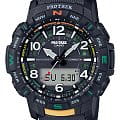 Casio Casio Pro Trek PRT-B50-1DR (PRT-B50-1) PRT PRT-B50-1 кварцевые мужские часы  черный циферблат, браслет пластик — вид спереди