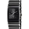 Rado Rado Integral R20784172  R20784172 кварцевые женские часы  черный циферблат, браслет сталь + керамические вставки — вид спереди