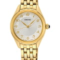 Seiko Seiko Prospex SUR384P1  SUR384P1 кварцевые женские часы  белый циферблат, браслет нержавеющая сталь — вид спереди