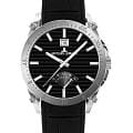 Jacques Lemans Jacques Lemans Derby 1-2202B  1-2202B кварцевые мужские часы  черный циферблат, браслет кожаный — вид спереди