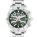 Slazenger Slazenger SL.09.2377.2.02  SL.09.2377.2.02 кварцевые мужские часы  зеленый циферблат, браслет суперметалл — вид спереди