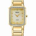 Seiko Seiko Conceptual Series Dress SUP444P1  SUP444P1 кварцевые женские часы  золотой циферблат, браслет сталь c pvd покрытием — вид спереди