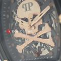 Philipp Plein Philipp Plein $keleton Crystal PWPTA0424  немецкие мужские часы на браслете термополиуретан боковой вид