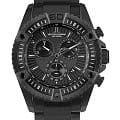 Jacques Lemans Jacques Lemans 1-1805J  1-1805J кварцевые мужские часы  черный циферблат, браслет сталь с ip покрытием — вид спереди