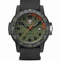 Luminox Luminox Leatherback Sea Turtle XS.0337  XS.0337 кварцевые мужские часы  зеленый циферблат, браслет нейлон — вид спереди