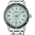 Seiko Seiko Presage SRPL71J1  SRPL71J1 механические мужские часы  синий циферблат, браслет нержавеющая сталь — вид спереди