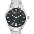 Swiss Military Hanowa Swiss Military Hanowa Manta Lady SMWLH0005303  SMWLH0005303 кварцевые женские часы  синий циферблат, браслет нержавеющая сталь — вид спереди