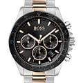 Hugo Boss Hugo Boss Hero HB1513757  HB1513757 кварцевые мужские часы  черный циферблат, браслет нержавеющая сталь с ip-покрытием — вид спереди