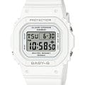 Casio Casio Baby-G BGD-565U-7DR (BGD-565U-7)  BGD-565U-7 кварцевые женские часы  белый циферблат, браслет пластик — вид спереди