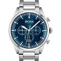 Hugo Boss Hugo Boss Pioneer HB1513867  HB1513867 кварцевые мужские часы  синий циферблат, браслет нержавеющая сталь 316l — вид спереди
