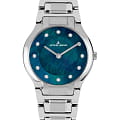 Jacques Lemans Jacques Lemans Florence 1-2167A  1-2167A кварцевые женские часы  синий циферблат, браслет нержавеющая сталь — вид спереди