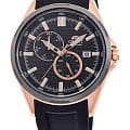 Orient Orient Automatiс RA-AK0604B10 (RA-AK0604B10B)  RA-AK0604B1 механические мужские часы  черный циферблат, браслет силикон — вид спереди