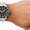 Emporio Armani Emporio Armani Diver AR11361  итальянские мужские часы на браслете нержавеющая сталь боковой вид