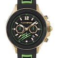 Plein Sport Plein Sport PS6BA0424  PS6BA0424 кварцевые мужские часы  черный циферблат, браслет силикон — вид спереди