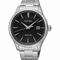 Seiko Seiko Conceptual Series Dress SRP703K1  SRP703K1 механические мужские часы  черный циферблат, браслет  — вид спереди