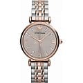Emporio Armani Emporio Armani Gianni-T-Bar AR1840  AR1840 кварцевые женские часы  серый циферблат, браслет сталь с ip покрытием — вид спереди