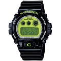 Casio Casio G-Shock DW-6900CS-1E  DW-6900CS-1E электронные мужские часы  зеленый циферблат, браслет пластик — вид спереди