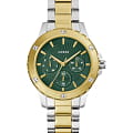 Guess Guess Sport GW0723L1  GW0723L1 кварцевые женские часы  зеленый циферблат, браслет сталь с ip покрытием — вид спереди
