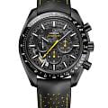 Omega Omega Speedmaster Dark Side of the Moon 310.92.44.50.01.001 Dark Side of The Moon 31092445001001 механические мужские часы  черный циферблат, браслет каучук — вид спереди