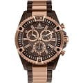 Jacques Lemans Jacques Lemans 1-1805L  1-1805L кварцевые мужские часы  коричневый циферблат, браслет сталь с ip покрытием — вид спереди