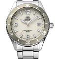 Orient Orient Mako Kamasu RA-WJ0003S  RA-WJ0003S кварцевые мужские часы  бежевый циферблат, браслет нержавеющая сталь — вид спереди