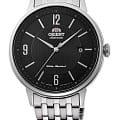 Orient Orient Automatic RA-AC0J08B  RA-AC0J08B механические мужские часы  черный циферблат, браслет нержавеющая сталь — вид спереди