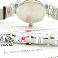 Anne Klein Anne Klein Crystal  3001BKSV кварцевые женские часы часы, крупный план черный циферблат
