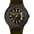 Jacques Lemans Jacques Lemans 1-1784K  1-1784K кварцевые мужские часы  зеленый циферблат, браслет силикон — вид спереди