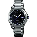 Casio Casio Sheen SHE-4507BD-1A  SHE-4507BD-1A кварцевые женские часы  черный циферблат, браслет  — вид спереди