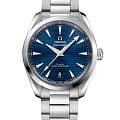 Omega Omega Seamaster Aqua Terra 220.10.38.20.03.001 Aqua Terra 22010382003001 механические мужские часы  синий циферблат, браслет нержавеющая сталь — вид спереди