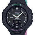 Casio Casio Baby-G BSA-B100MT-1A  BSA-B100MT-1AER кварцевые женские часы  черный циферблат, браслет пластик — вид спереди
