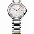 Maurice Lacroix Maurice Lacroix FIABA Date FA1003-PVP23-170-1  FA1003-PVP23-170-1 кварцевые женские часы  серебристый циферблат, браслет нержавеющая сталь с pvd-покрытием — вид спереди