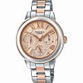 Casio Casio Sheen SHE-3059SPG-9A  SHE-3059SPG-9A кварцевые женские часы  оранжевый циферблат, браслет 18-каратное желтое золото — вид спереди