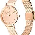 Daniel Wellington Daniel Wellington Petite Reflection Rose Gold DW00100795  наручные женские часы фото под углом.