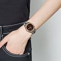 Rado Rado Hyperchrome Diamonds R32052302 механические женские часы часы, крупный план коричневый циферблат