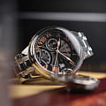 Earnshaw Earnshaw Barallier ES-8288-33  английские мужские часы на браслете нержавеющая сталь боковой вид