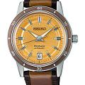 Seiko Seiko Presage SRPL75J1  SRPL75J1 механические мужские часы  коричневый циферблат, браслет кожаный — вид спереди