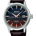 Seiko Seiko Presage Cocktail Time SRPK75J1 Cocktail Time SRPK75J1 механические мужские часы  антрацитовый циферблат, браслет кожаный — вид спереди