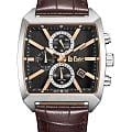 Lee Cooper Lee Cooper LC08180.362  LC08180.362 кварцевые мужские часы  черный циферблат, браслет кожаный — вид спереди