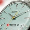 Seiko Seiko Presage Cocktail Time SRPL63J1 механические женские часы часы, крупный план зеленый циферблат