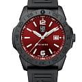 Luminox Luminox Pacific Diver XS.3135.B  XS.3135.B кварцевые мужские часы  красный циферблат, браслет каучук — вид спереди