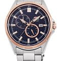 Orient Orient Sporty RA-AK0601L1  RA-AK0601L механические мужские часы  синий циферблат, браслет нержавеющая сталь — вид спереди