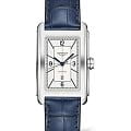 Longines Longines DolceVita L5.757.4.73.9  L57574739 механические женские часы  белый циферблат, браслет кожаный — вид спереди