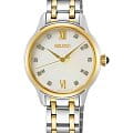 Seiko Seiko Weitere Modelle Quarz SRZ540P1  SRZ540P1 кварцевые женские часы  белый циферблат, браслет сталь c pvd покрытием — вид спереди